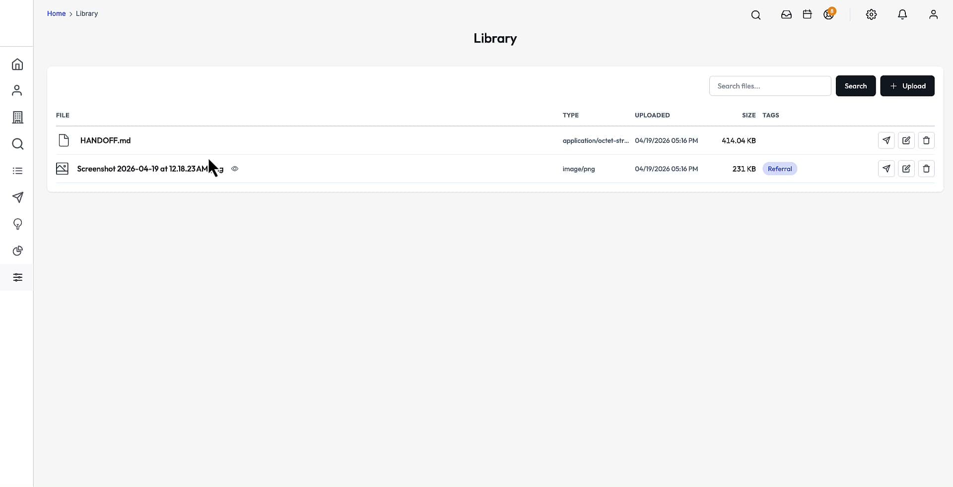 The content library of reusable templates and assets.